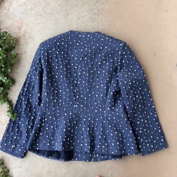 Helene Berman London Blue Star Peplum Jacket - Picture 3 of 11